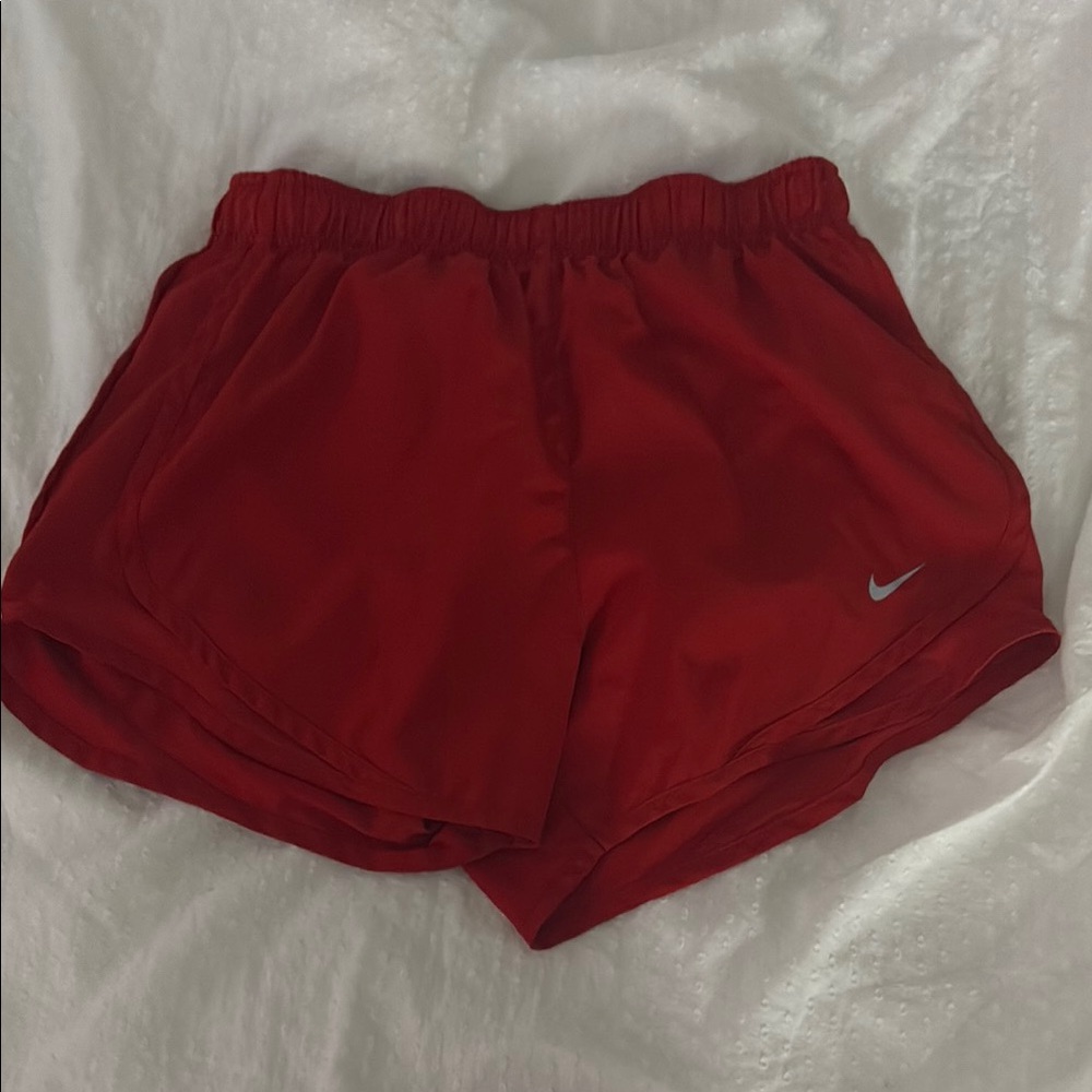 Nike Red Athletic Shorts Lightweight Breathable